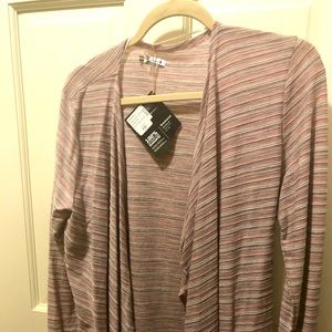 Smart wool Horizon Line Wrap in mineral pink